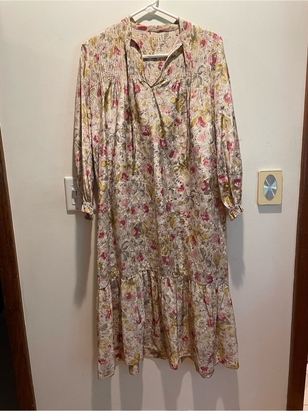 Vintage silk custom dress by Georgette 1981